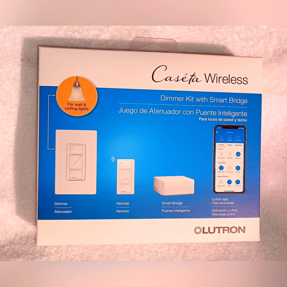 Lutron Caséta Wireless Dimmer Kit with Smart Bridge - White